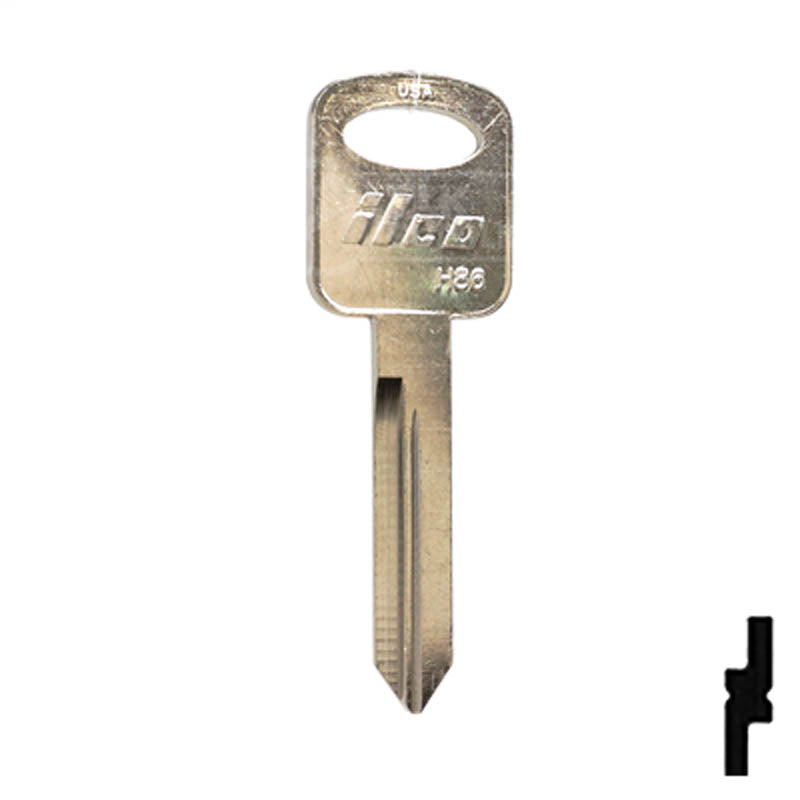 Uncut Key Blank | Ford | H72, H74, H86 Automotive Key JMA USA