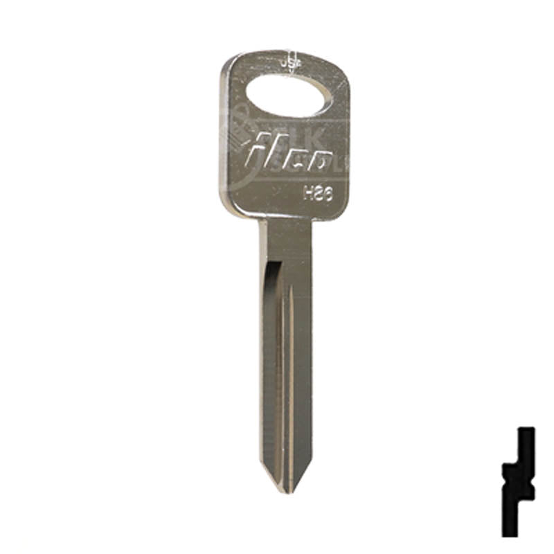 Uncut Key Blank | Ford | H72, H74, H86 Automotive Key JMA USA