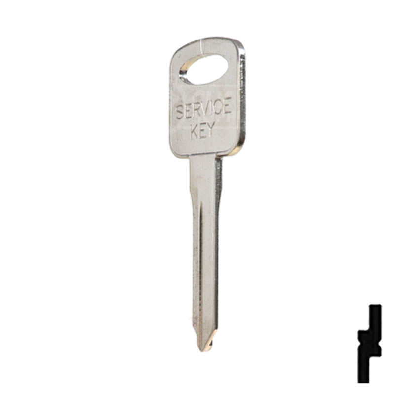 Uncut Key Blank | Ford | H72, H74, H86 Automotive Key JMA USA