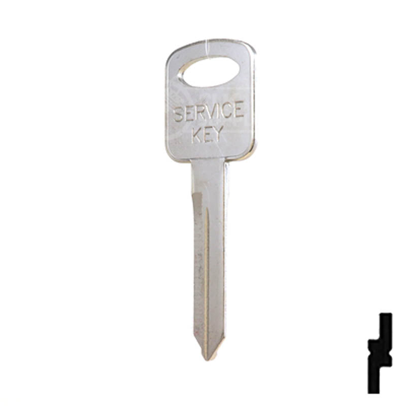 Uncut Key Blank | Ford | H72, H74, H86 Automotive Key JMA USA