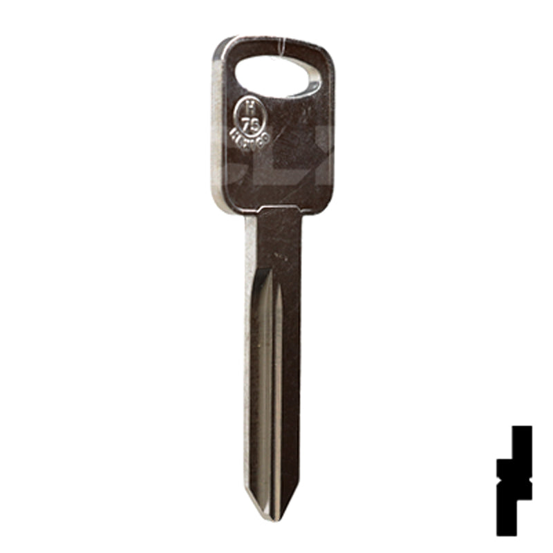 Uncut Key Blank | Ford | H75, 1196FD Automotive Key JMA USA