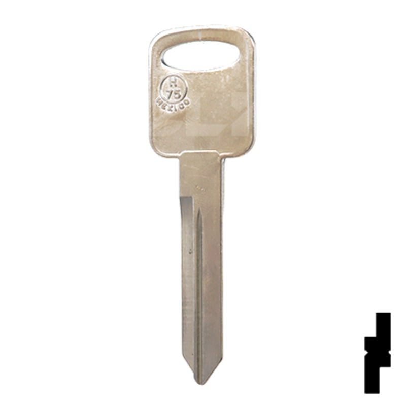 Uncut Key Blank | Ford | H75, 1196FD Automotive Key JMA USA