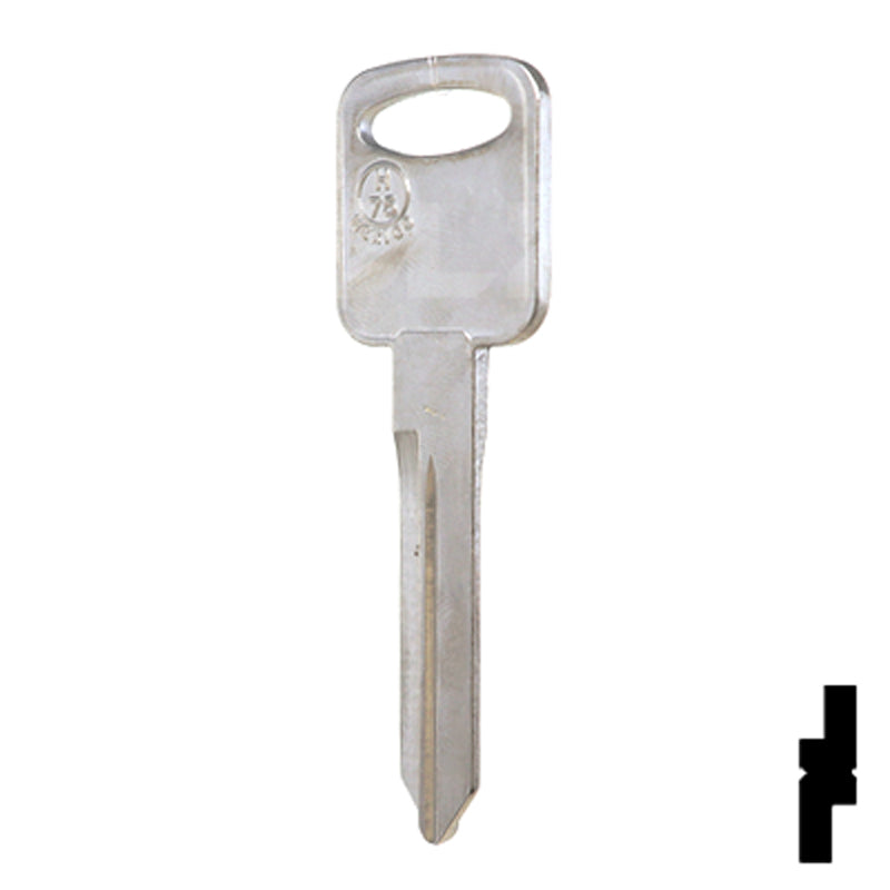 Uncut Key Blank | Ford | H75, 1196FD Automotive Key JMA USA