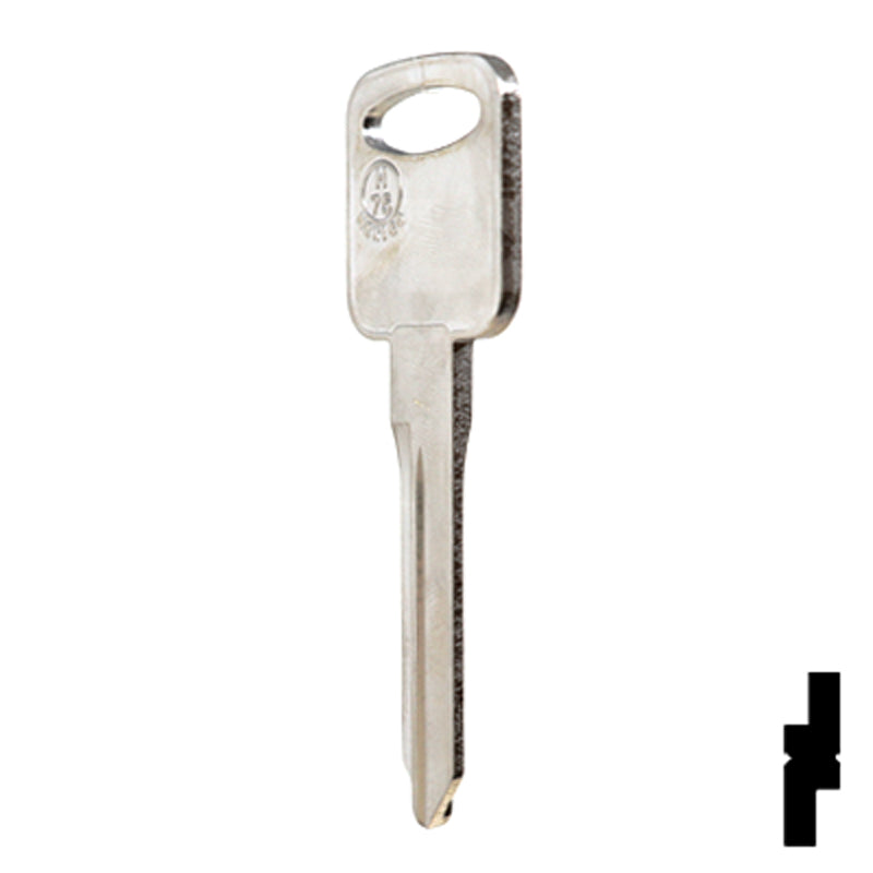 Uncut Key Blank | Ford | H75, 1196FD Automotive Key JMA USA