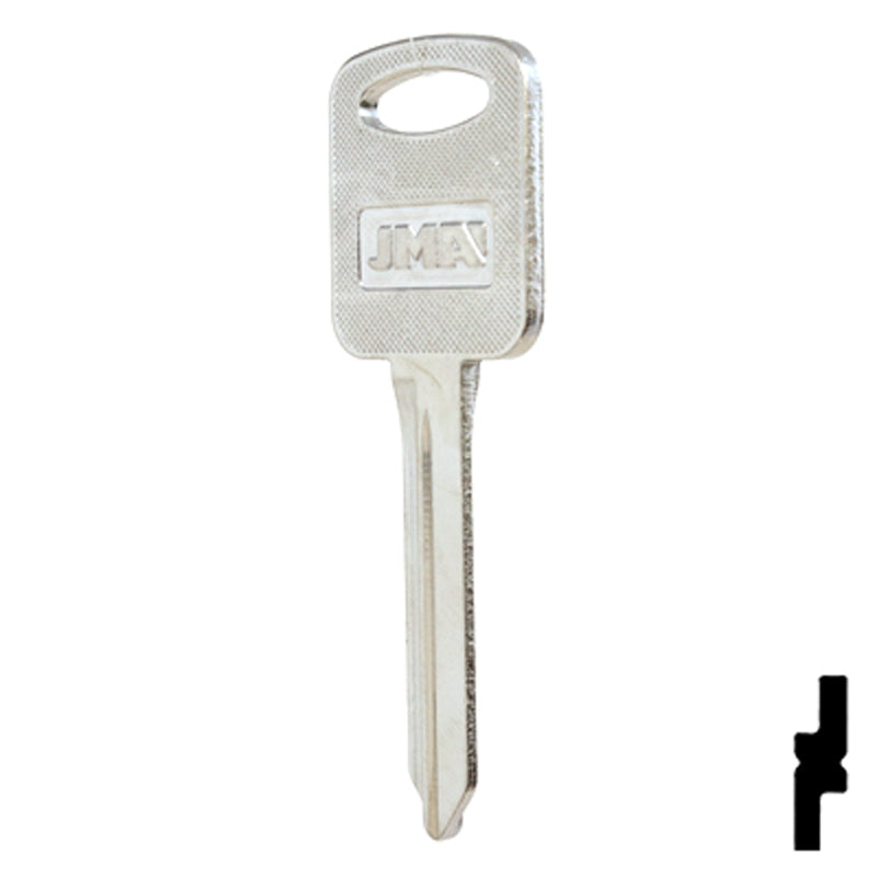 Uncut Key Blank | Ford | H86-NP, FO-27D, H86 Automotive Key JMA USA