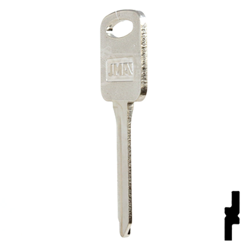 Uncut Key Blank | Ford | H86-NP, FO-27D, H86 Automotive Key JMA USA
