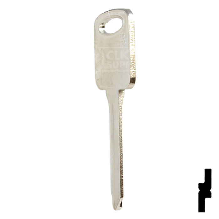 Uncut Key Blank | Ford | H86-NP, FO-27D, H86 Automotive Key JMA USA