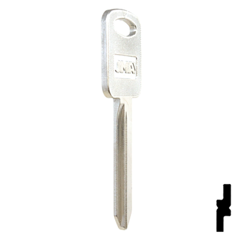 Uncut Key Blank | Ford | H86-NP, FO-27D, H86 Automotive Key JMA USA