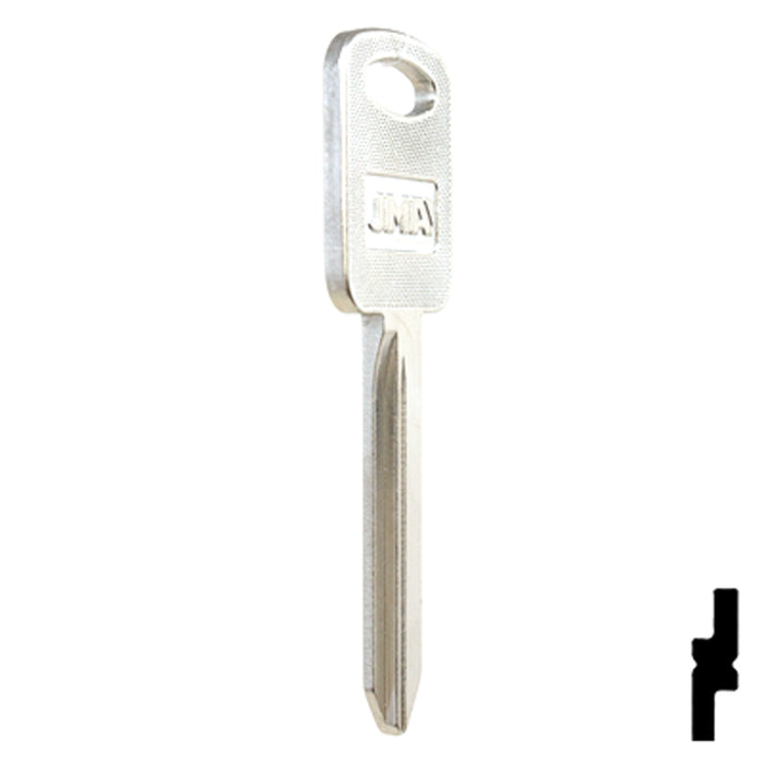 Uncut Key Blank | Ford | H86-NP, FO-27D, H86 Automotive Key JMA USA