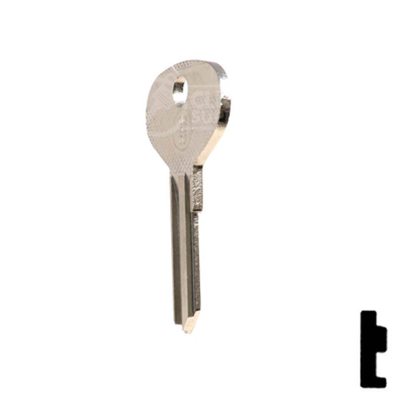 Uncut Key Blank | Ford International | HR62DG Automotive Key Ilco