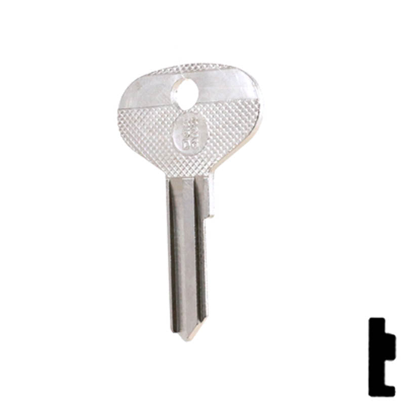 Uncut Key Blank | Ford International | HR62DG Automotive Key Ilco
