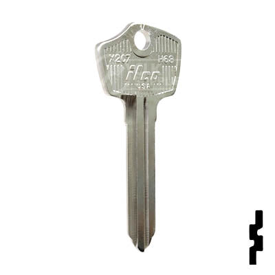 Uncut Key Blank | Ford | X207, H63 Automotive Key Ilco