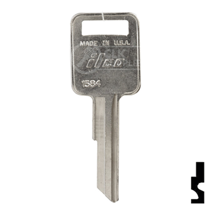 Uncut Key Blank | Freightliner | 1584 Automotive Key Ilco