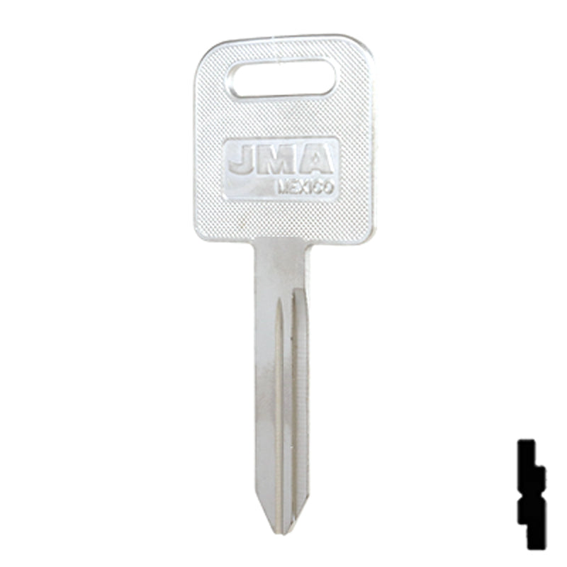 Uncut Key Blank | Freightliner | FRE-1, 1588 Automotive Key JMA USA