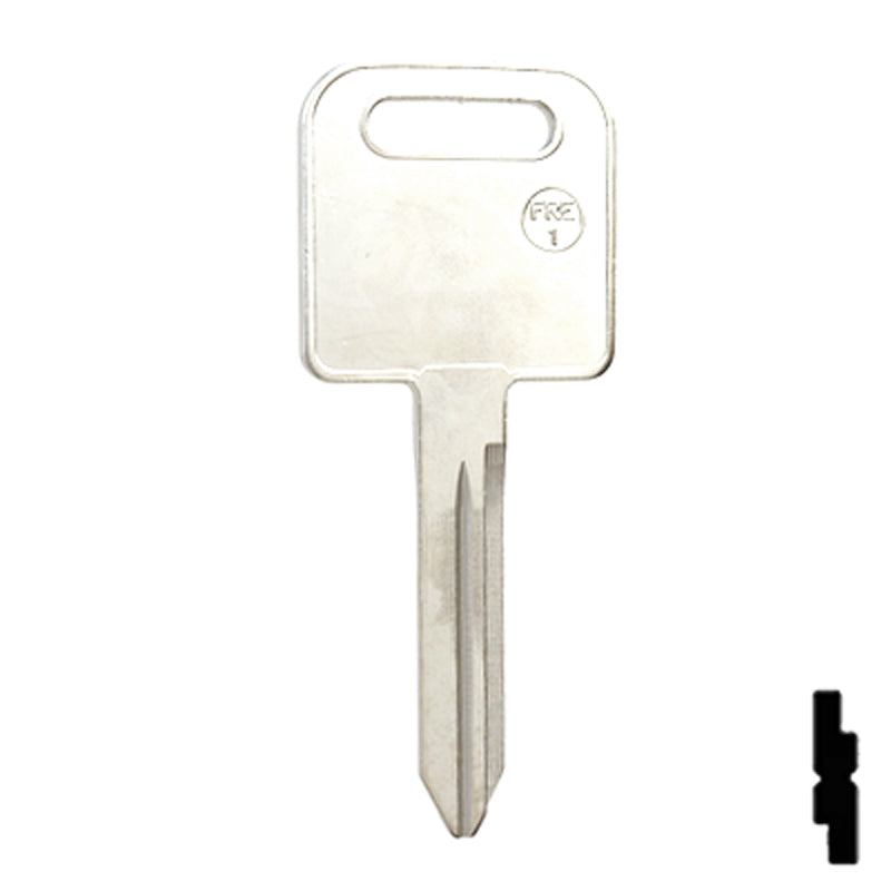 Uncut Key Blank | Freightliner | FRE-1, 1588 Automotive Key JMA USA
