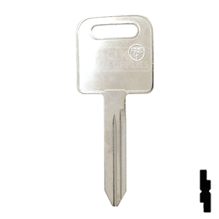 Uncut Key Blank | Freightliner | FRE-1, 1588 Automotive Key JMA USA