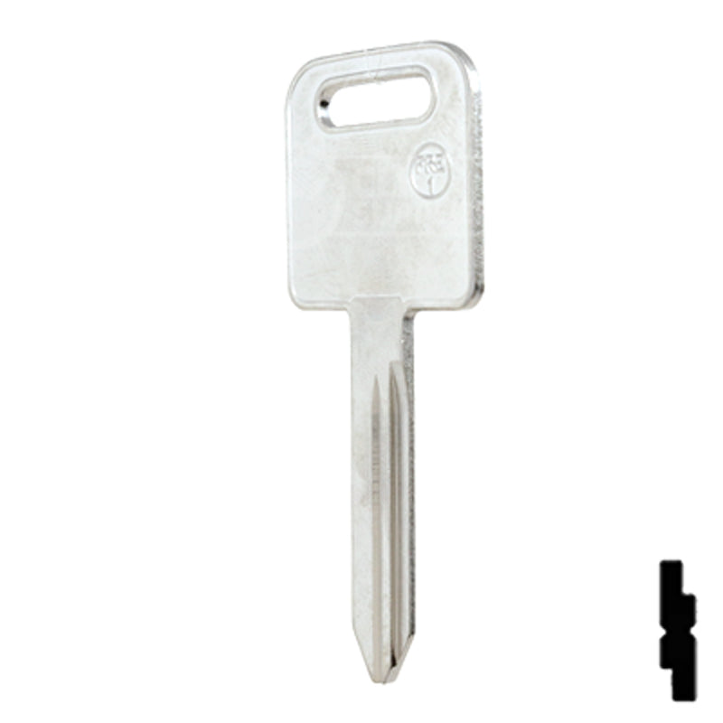 Uncut Key Blank | Freightliner | FRE-1, 1588 Automotive Key JMA USA