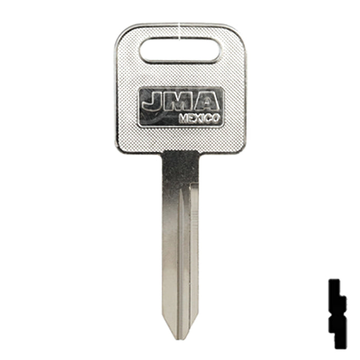 Uncut Key Blank | Freightliner | FRE-1, 1588 Automotive Key JMA USA