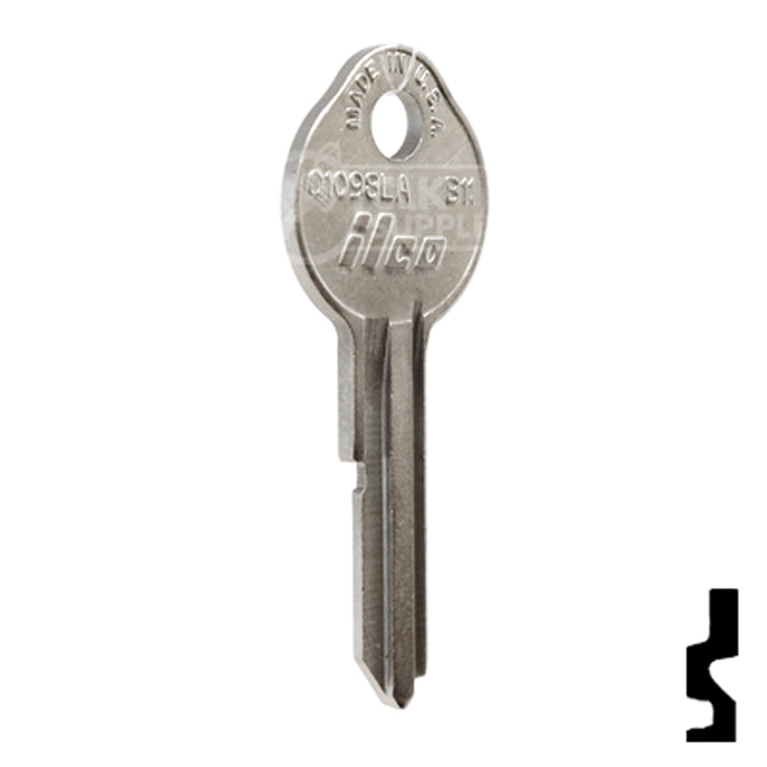 Uncut Key Blank | General Motors | 01098LA, B11 Automotive Key Ilco