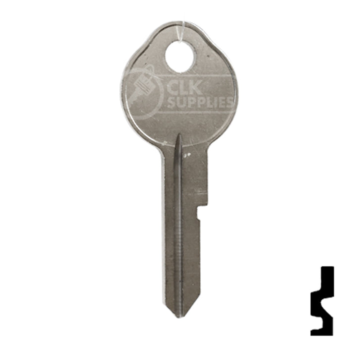 Uncut Key Blank | General Motors | 01098LA, B11 Automotive Key Ilco