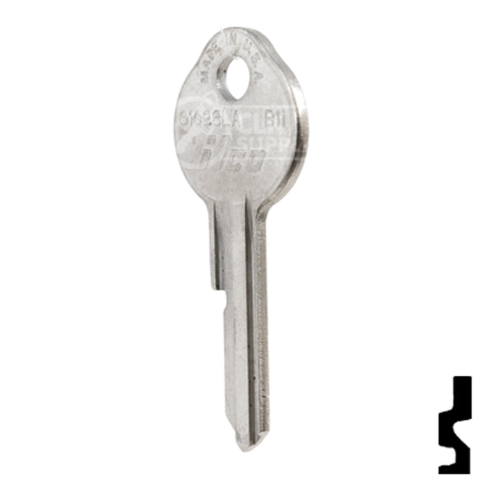 Uncut Key Blank | General Motors | 01098LA, B11 Automotive Key Ilco