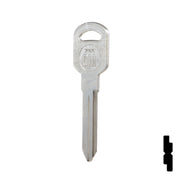 Uncut Key Blank | General Motors | GM-51S replaces B85, B86, B89, B92 Automotive Key JMA USA