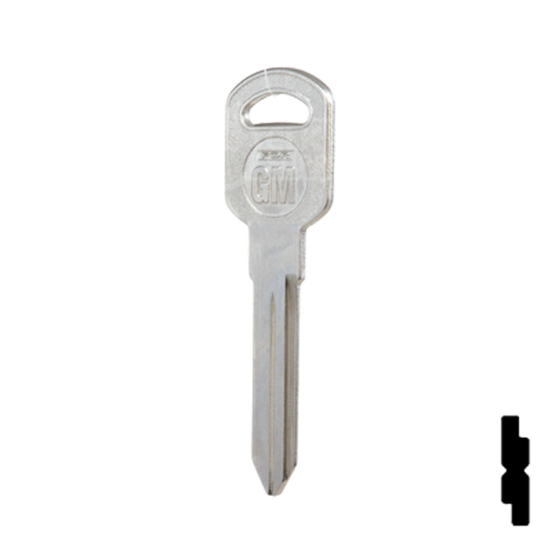 Uncut Key Blank | General Motors | GM-51S replaces B85, B86, B89, B92 Automotive Key JMA USA