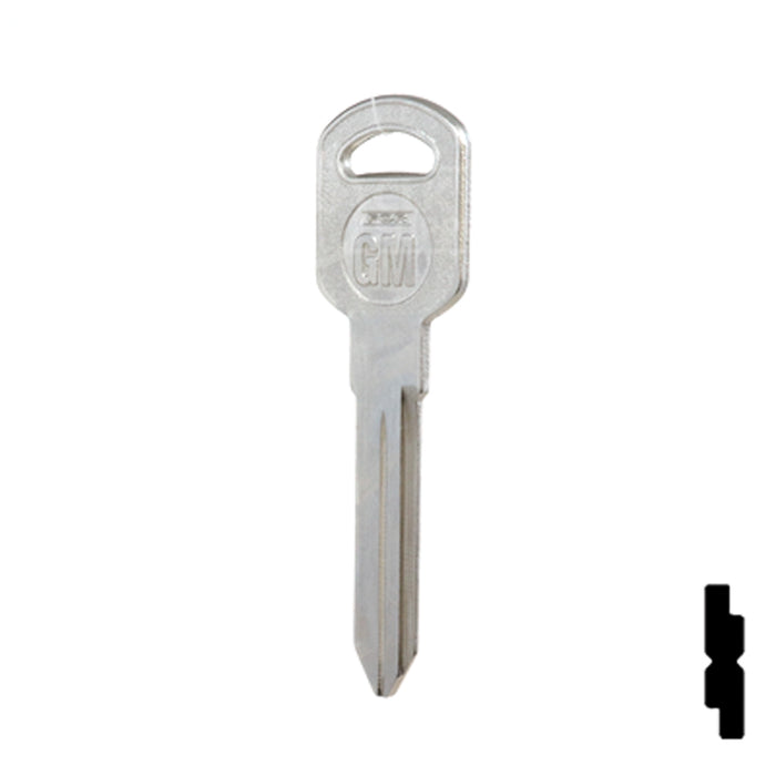Uncut Key Blank | General Motors | GM-51S replaces B85, B86, B89, B92 Automotive Key JMA USA
