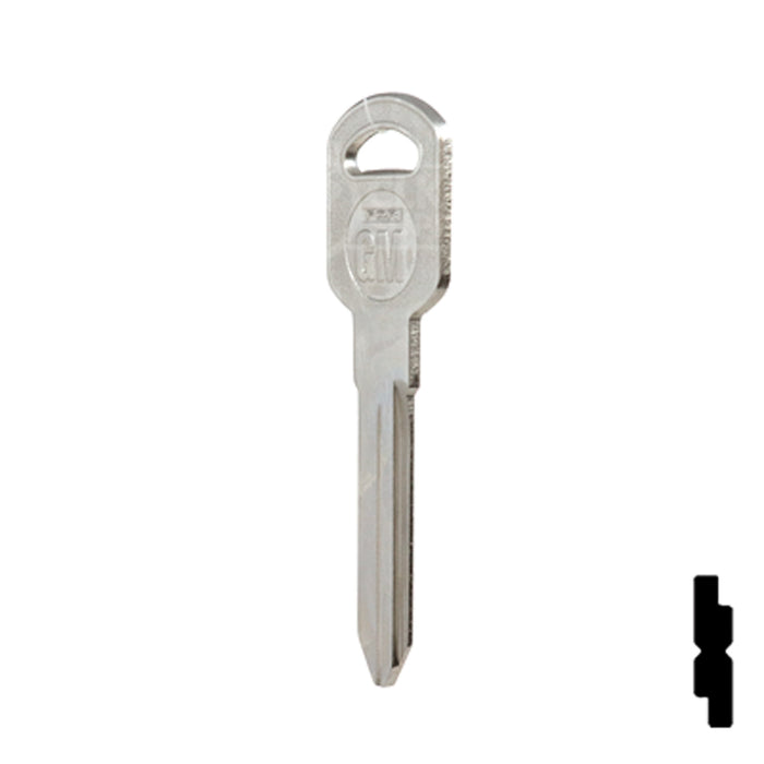 Uncut Key Blank | General Motors | GM-51S replaces B85, B86, B89, B92 Automotive Key JMA USA