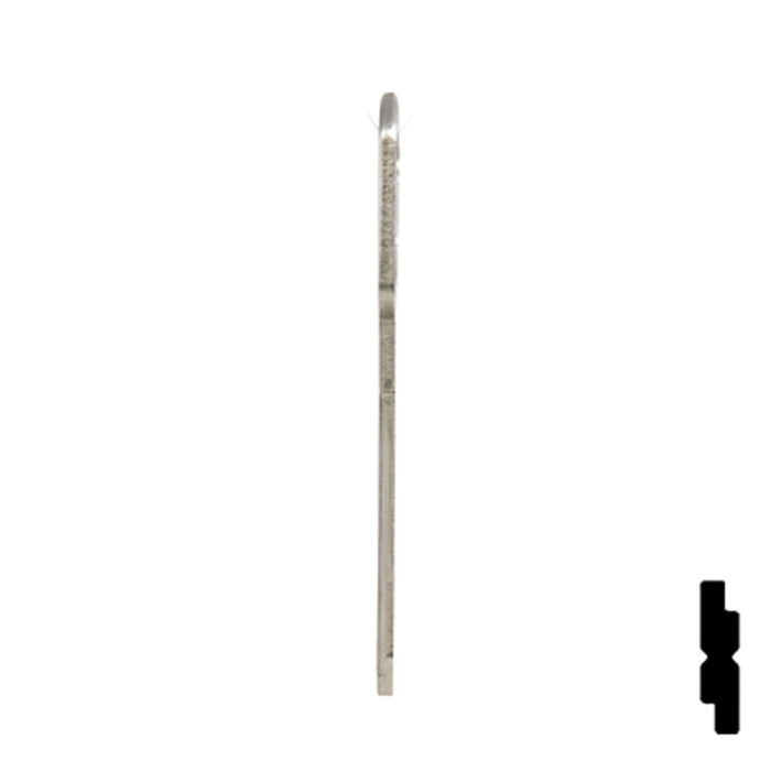 Uncut Key Blank | General Motors | GM-51S replaces B85, B86, B89, B92 Automotive Key JMA USA
