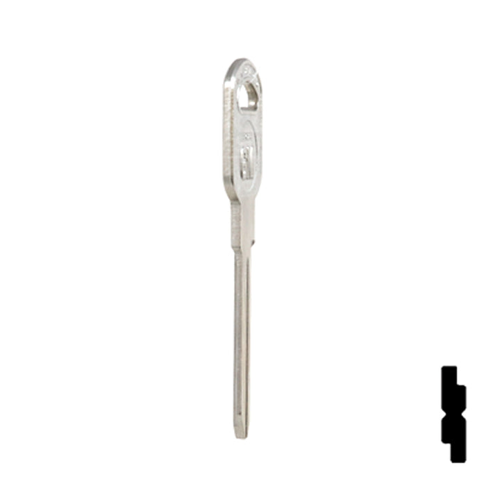 Uncut Key Blank | General Motors | GM-51S replaces B85, B86, B89, B92 Automotive Key JMA USA