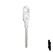 Uncut Key Blank | General Motors | GM-51S replaces B85, B86, B89, B92 Automotive Key JMA USA