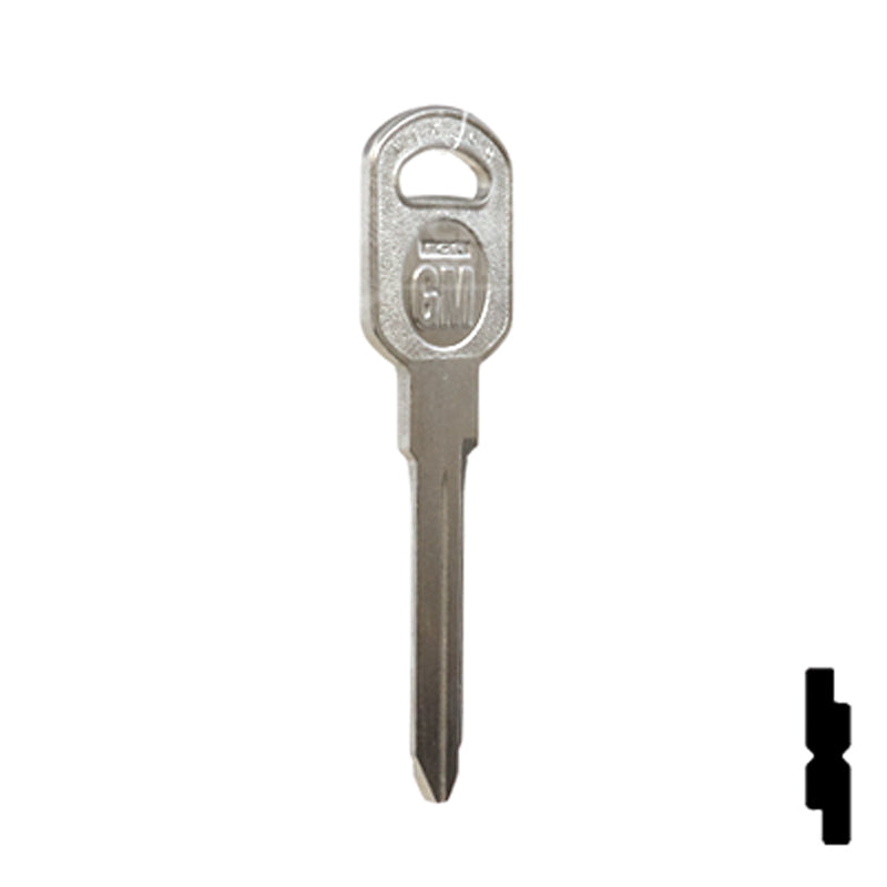 Uncut Key Blank | General Motors | GM-51S replaces B85, B86, B89, B92 Automotive Key JMA USA