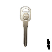 Uncut Key Blank | General Motors | GM-51S replaces B85, B86, B89, B92 Automotive Key JMA USA