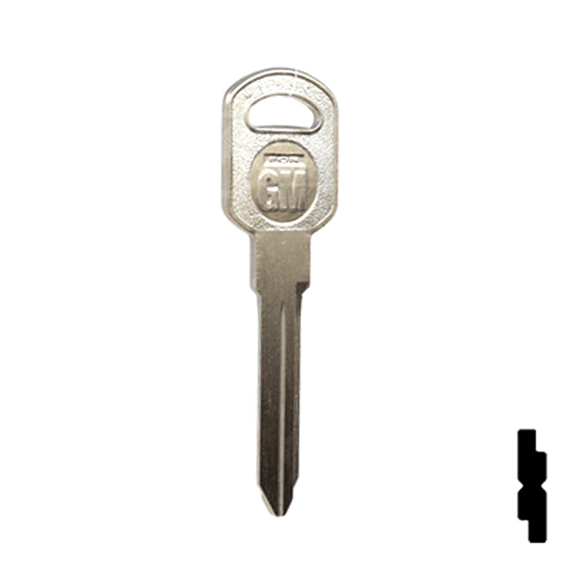Uncut Key Blank | General Motors | GM-51S replaces B85, B86, B89, B92 Automotive Key JMA USA