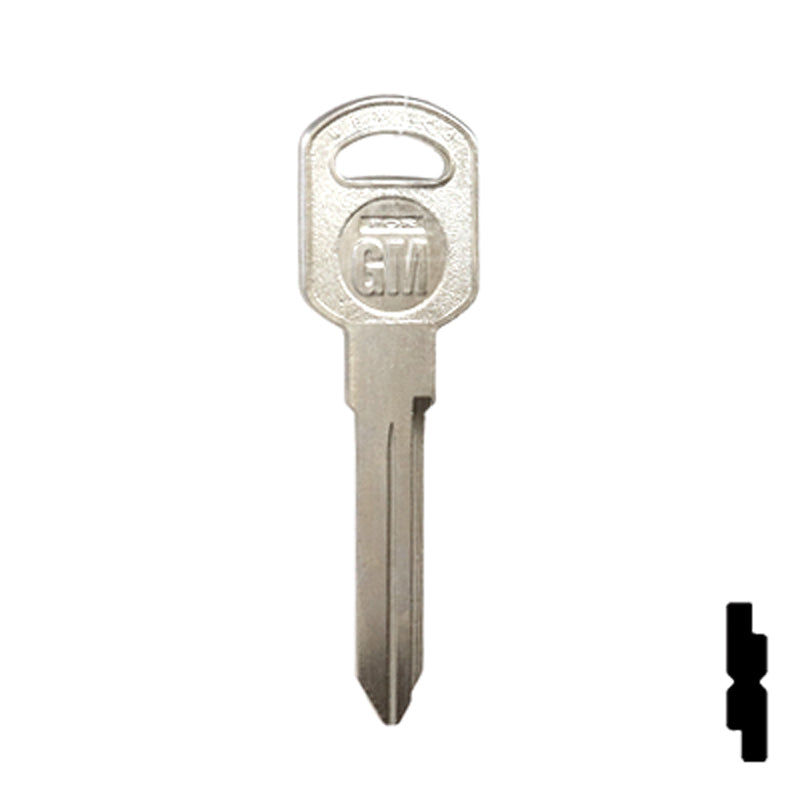 Uncut Key Blank | General Motors | GM-51S replaces B85, B86, B89, B92 Automotive Key JMA USA
