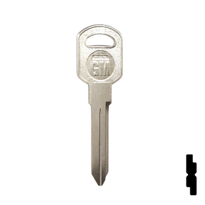 Uncut Key Blank | General Motors | GM-51S replaces B85, B86, B89, B92 Automotive Key JMA USA