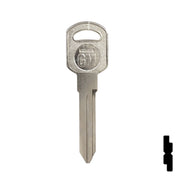 Uncut Key Blank | General Motors | GM-51S replaces B85, B86, B89, B92 Automotive Key JMA USA