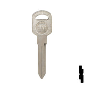 Uncut Key Blank | General Motors | GM-51S replaces B85, B86, B89, B92 Automotive Key JMA USA