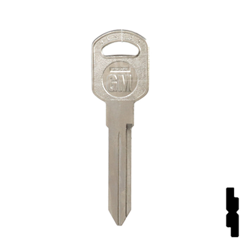 Uncut Key Blank | General Motors | GM-51S replaces B85, B86, B89, B92 Automotive Key JMA USA