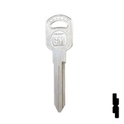 Uncut Key Blank | General Motors | GM-51S replaces B85, B86, B89, B92 Automotive Key JMA USA