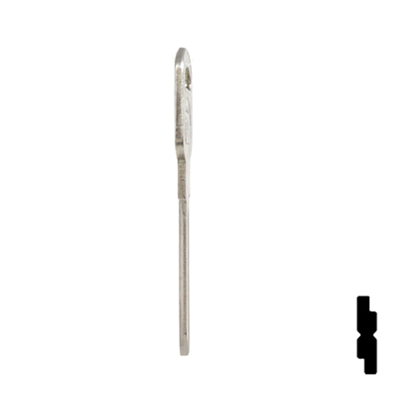 Uncut Key Blank | General Motors | GM-51S replaces B85, B86, B89, B92 Automotive Key JMA USA