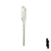 Uncut Key Blank | General Motors | GM-51S replaces B85, B86, B89, B92 Automotive Key JMA USA