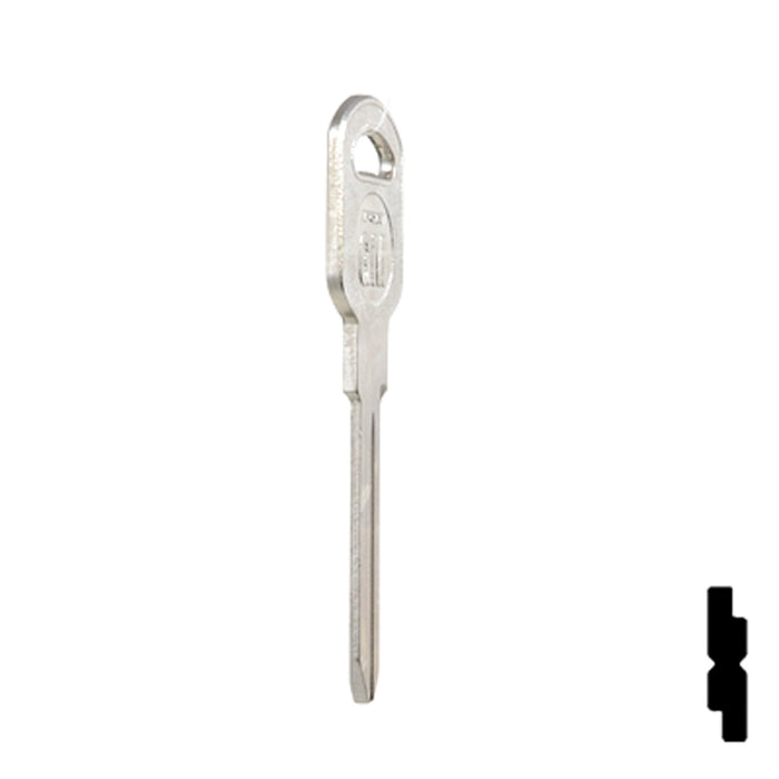 Uncut Key Blank | General Motors | GM-51S replaces B85, B86, B89, B92 Automotive Key JMA USA