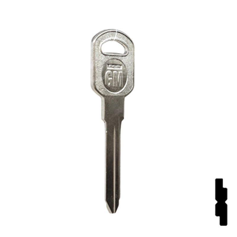 Uncut Key Blank | General Motors | GM-51S replaces B85, B86, B89, B92 Automotive Key JMA USA