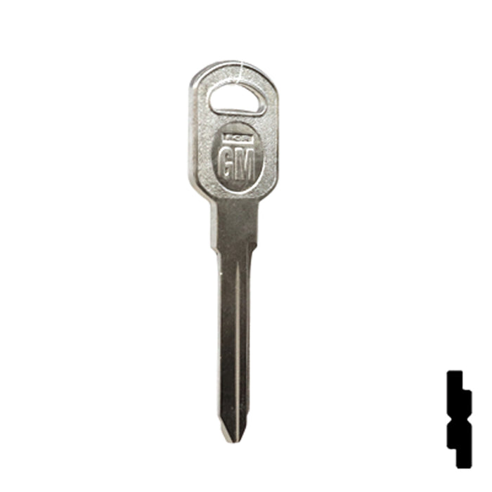 Uncut Key Blank | General Motors | GM-51S replaces B85, B86, B89, B92 Automotive Key JMA USA