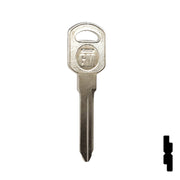 Uncut Key Blank | General Motors | GM-51S replaces B85, B86, B89, B92 Automotive Key JMA USA