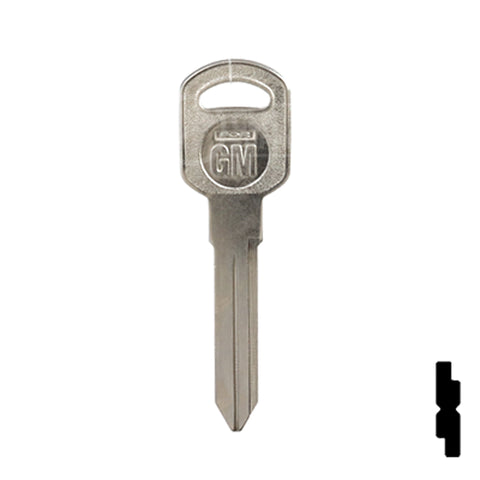 Uncut Key Blank | General Motors | GM-51S replaces B85, B86, B89, B92 Automotive Key JMA USA