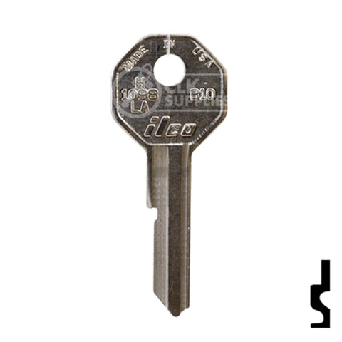 Uncut Key Blank | General Motors | H1098LA, B10