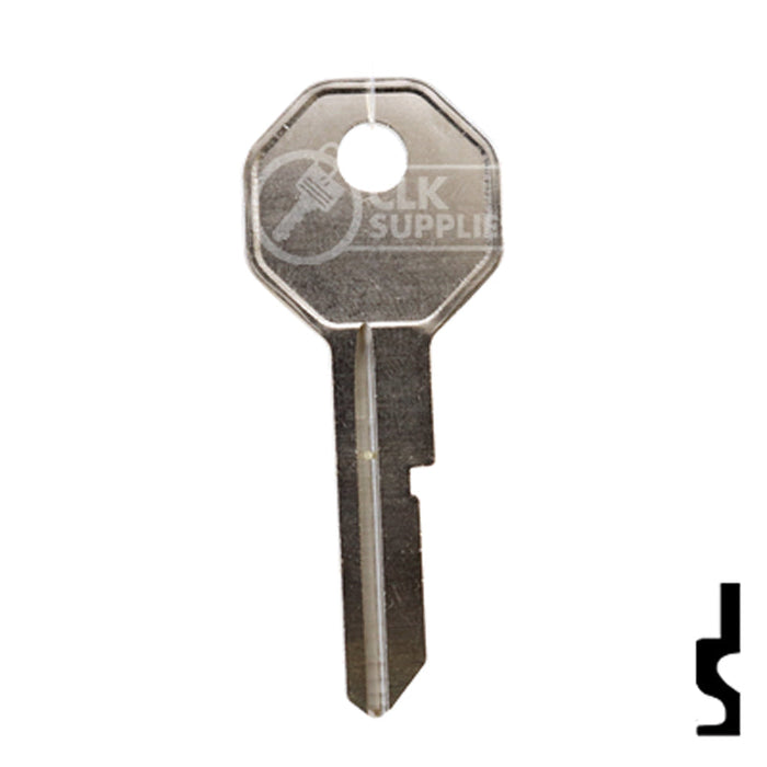 Uncut Key Blank | General Motors | H1098LA, B10 Automotive Key Ilco